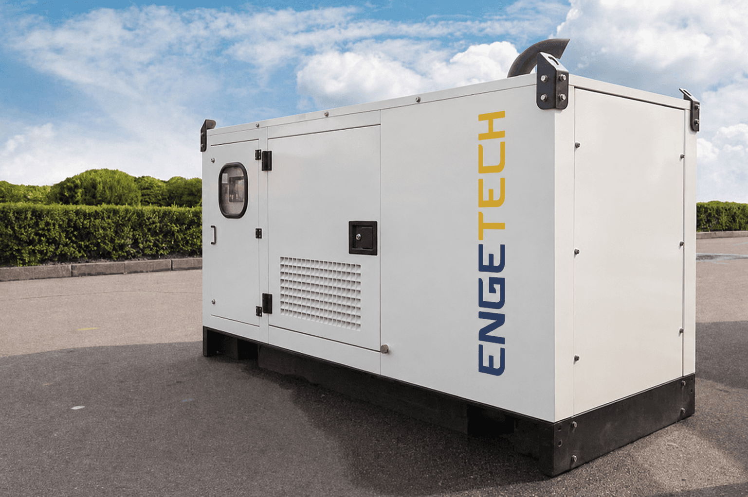 Gerador silenciado 75 kVA com carenagem acústica